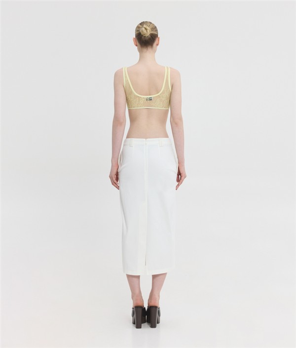 SSG DEVON MIDI SKIRT WHITE